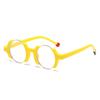 25 Cross-Border Italian Brand Color Matching Irregular Frame Hip-Hop Trend Decorative Frame Glasses Frame