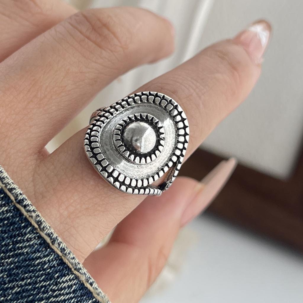 Bagues en Argent Sterling 925 pour Femmes Couple Minimaliste Fait Main Simple Anneau Rond Bande Bijoux Fins Cadeau Prévenir l'Allergie
