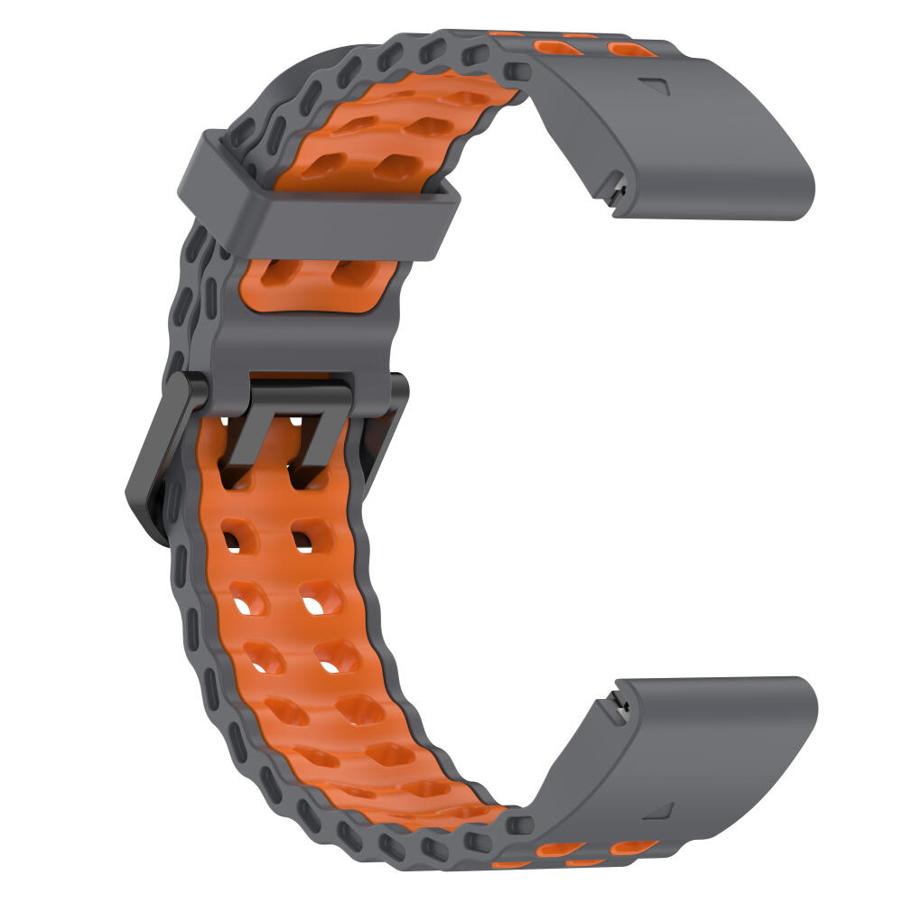 

QuickFit 22mm 26mm Fenix8 Watch Band For Garmin Fenix E 8 47mm 51mm 7 7X 6 6X/Epix Pro/Enduro 3 Two-Tone Silicone Strap Bracelet QuickFit 26mm