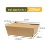 Disposable Kraft Paper Meal Box
