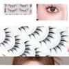 Lashie - Set of 10 Pairs: Doll Eye Crisscross False Eyelashes