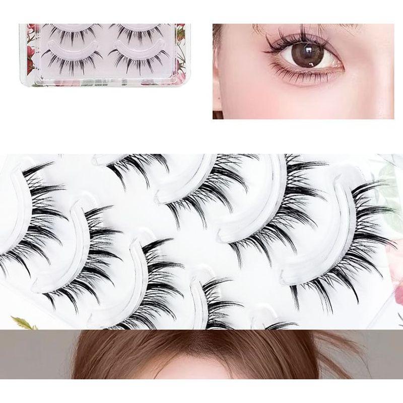 Lashie - Set of 10 Pairs: Doll Eye Crisscross False Eyelashes