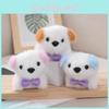 Cute Heartfelt Plush Dog Bean Bear Keychain Gift With Customizable Colors And Design
