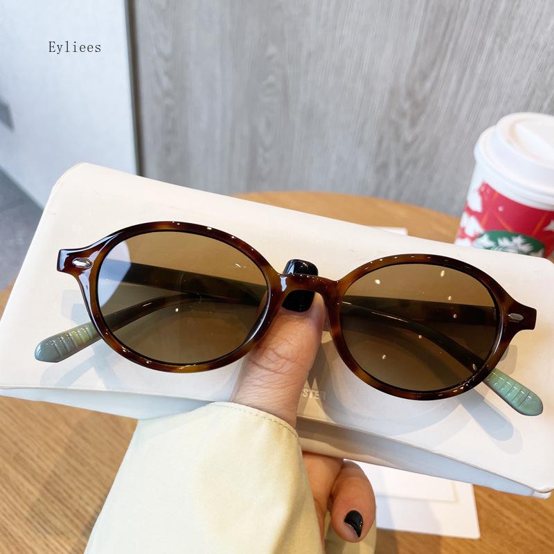 Fashion Small Round Sunglasses Men Women Vintage Square Driving Sun Glasses Luxury Brand Tr Frame Eyewear Leopard Glasses