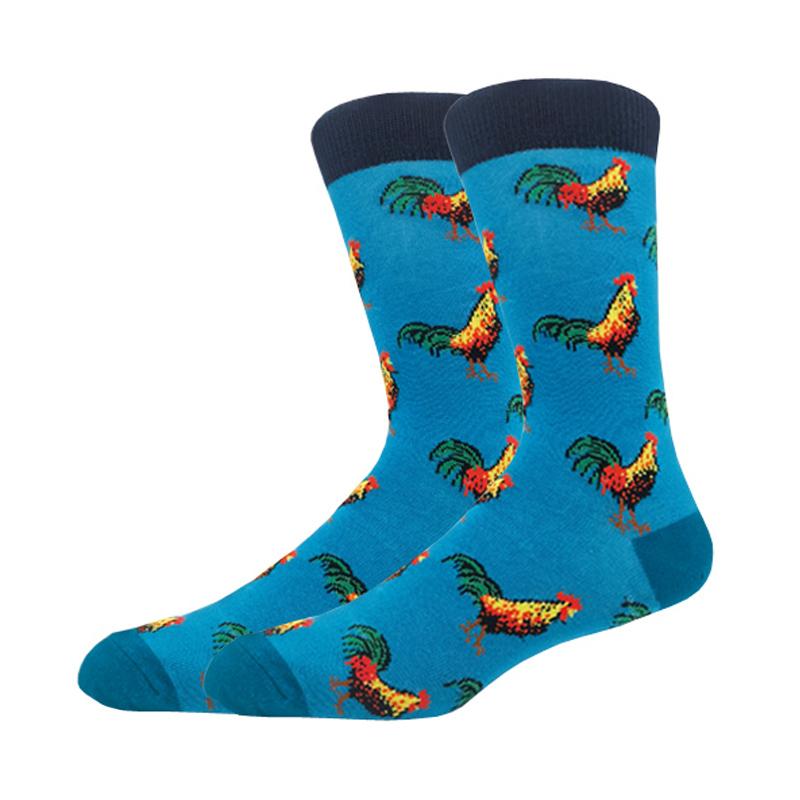 Modă Bărbați Toamnă Iarnă Șosete Skateboard Fericit Creativ Pinguin delfin rechin koala Șosete Noutate Echipaj Amuzant Șosete Bărbătești