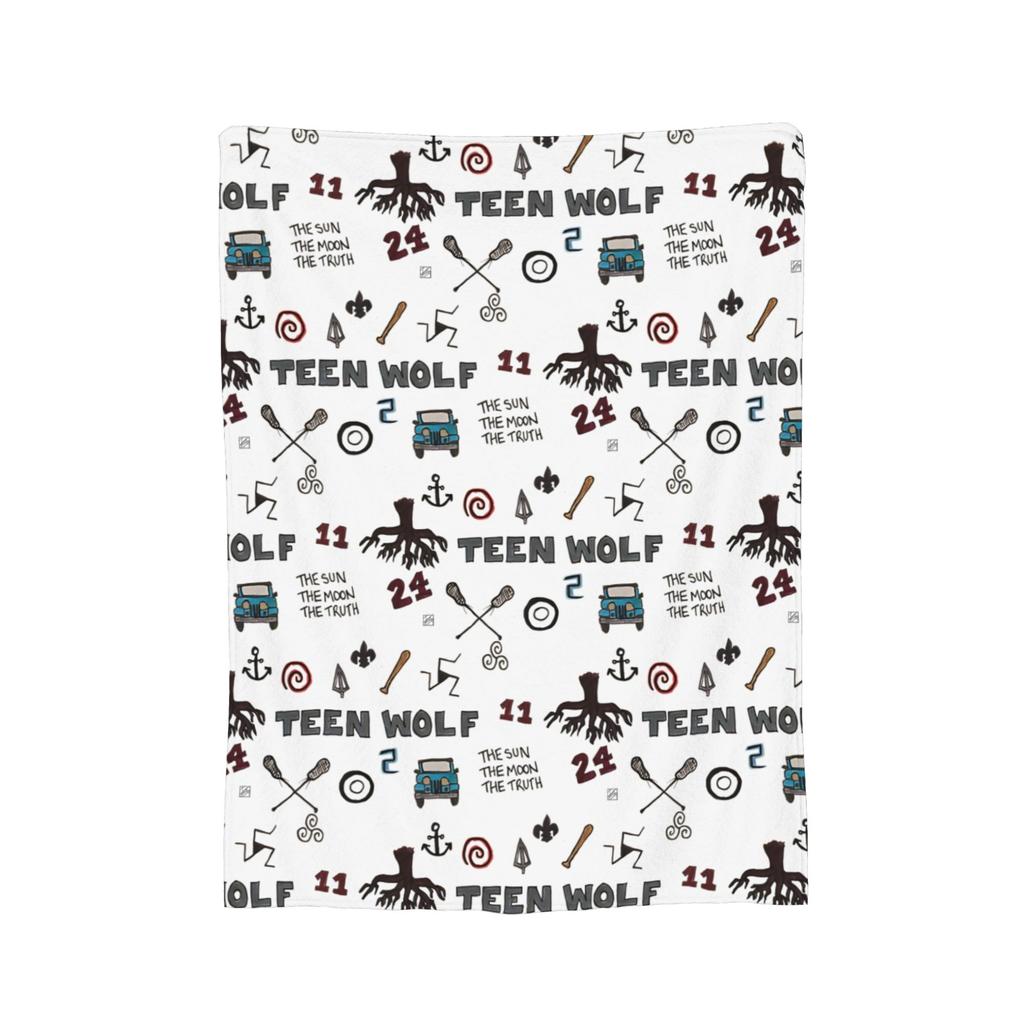 Teen Wolf  Blanket Coral Fleece Plush Movies Super Warm Throw Blanket for Airplane Travel Bedroom Quilt