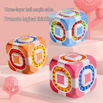 Multifunctional Educational Spinning Cube Toy for Kids