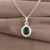 Green Onyx Pendant, 925 Sterling Silver Jewelry, Handmade Silver Chain Pendant Gemstone Jewelry Gift For Women
