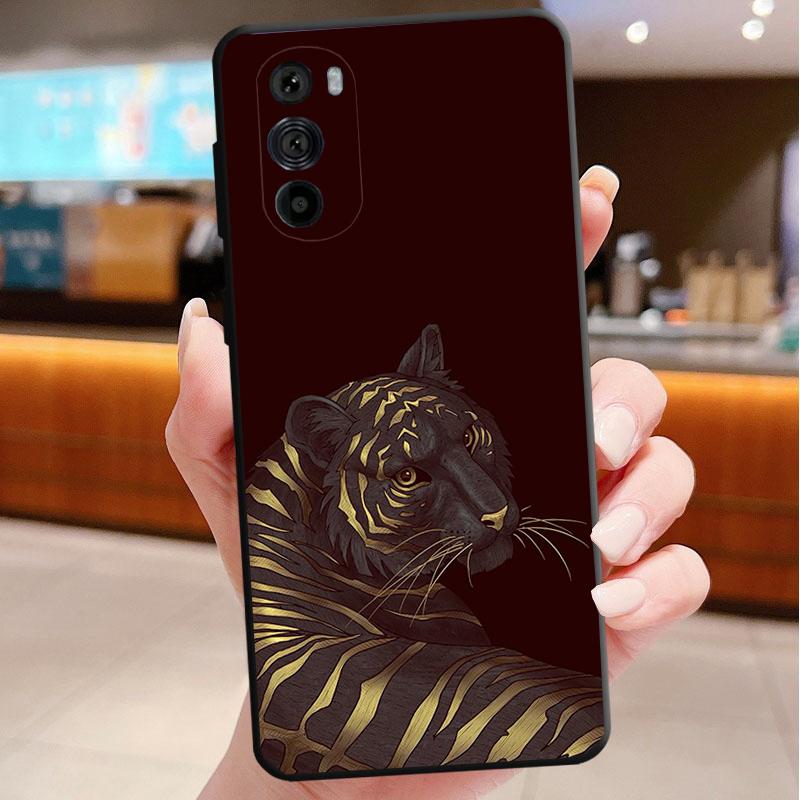 

Japanese tiger art tattoo Phone Case For Motorola Edge 50 40 Pro 60 50 40 30 Ultra Neo Fusion Moto G Play G Stylus G Power G Moto Edge 50 Pro