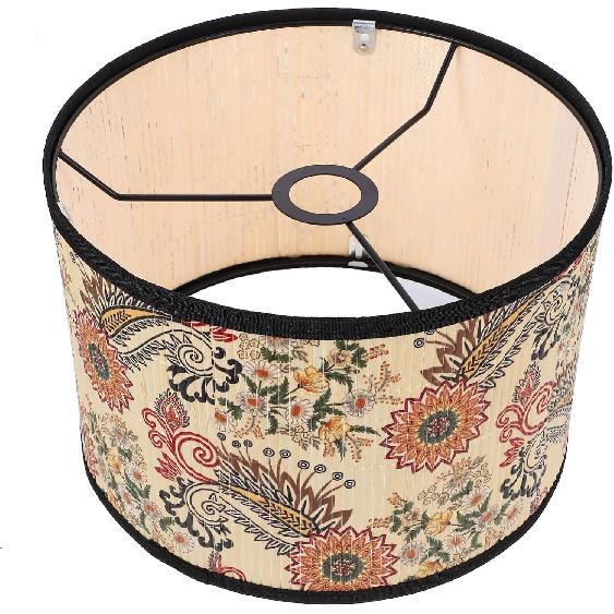 ABOOFAN Bamboo Lamp Shade Flower Pattern Chandelier Lamp Cover Light for Floor Table