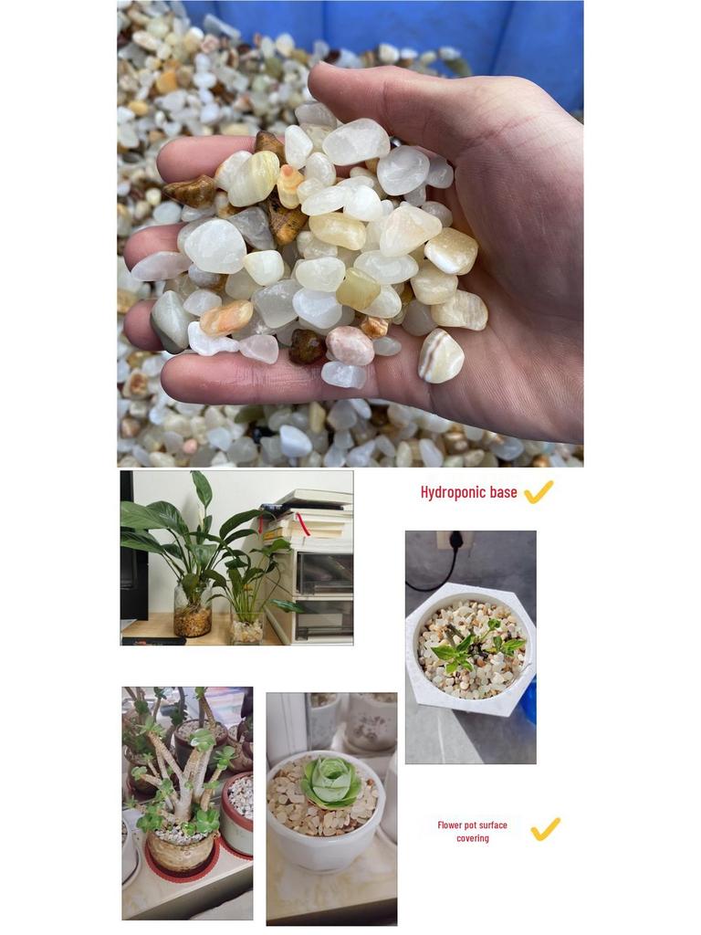 Natural Sandstone Polished Pebbles: 40 Jin for Fish Tank Landscaping & Succulent Decoration