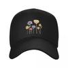 New Mixed Flowers Baseball Cap Black New In Hat Beach Outing Unisexs Caps Womens