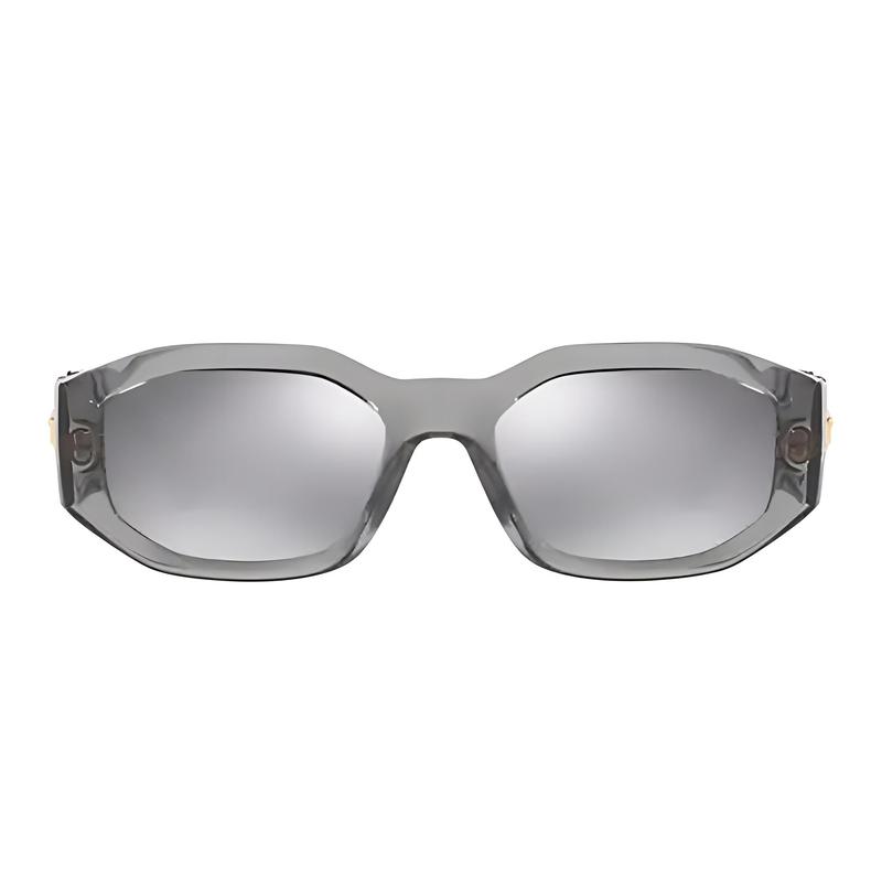 Versace [Available Prescriptions] Fashionable Irregular Sunglasses Unisex Couple Style Gray 2385659 VE4361311/6G-Gray 53