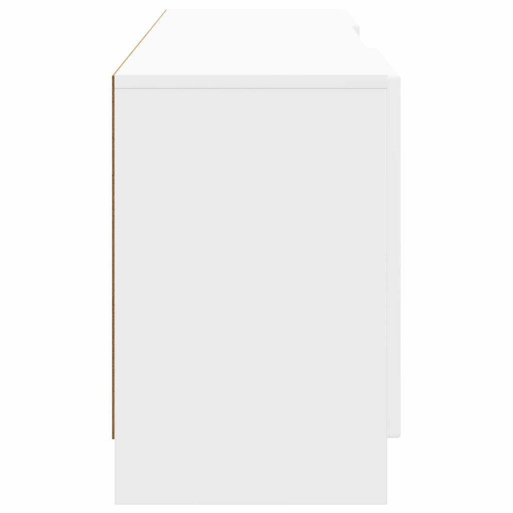 TV Cabinet High Gloss White 150 x 31 x 47 cm Particleboard
