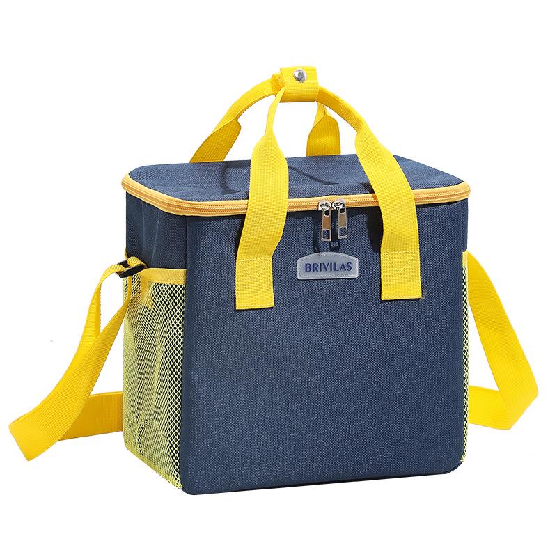 Portable Insulated Oxford Cloth Lunch Bag - Handheld & Shoulder Carry, Ideal for Picnics & Outdoor Use