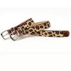 Plush Leopard Print Belt Y2K Waistband Fashion PU Leather Waist Belt  Beach