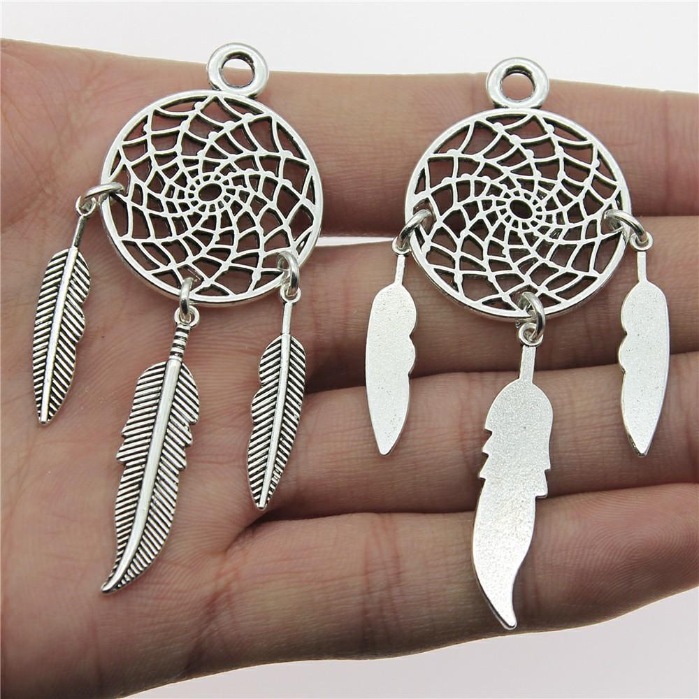 10pcs Dreamcatcher Chams Dream Catcher Pendant Necklaces Earrings Jewelry Making Accessories