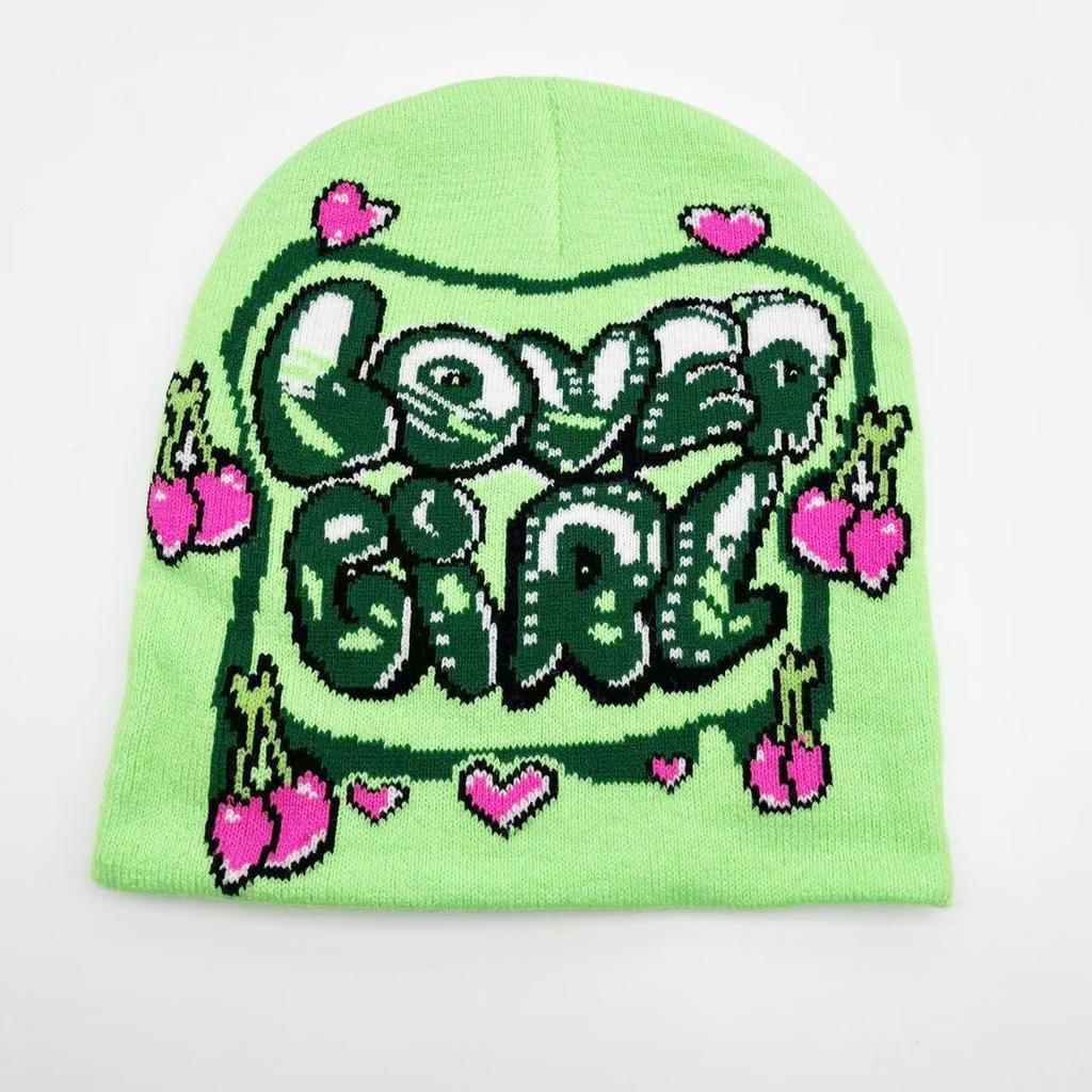 Halloween Series Jacquard Knitted Hat European and American Fashion Skull Portrait Beanie Pullover