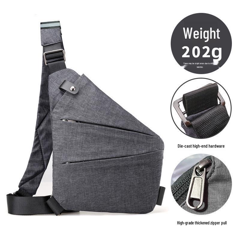 Borsa a tracolla pettorale antifurto per uomo e donna - Zaino da viaggio elegante e sicuro