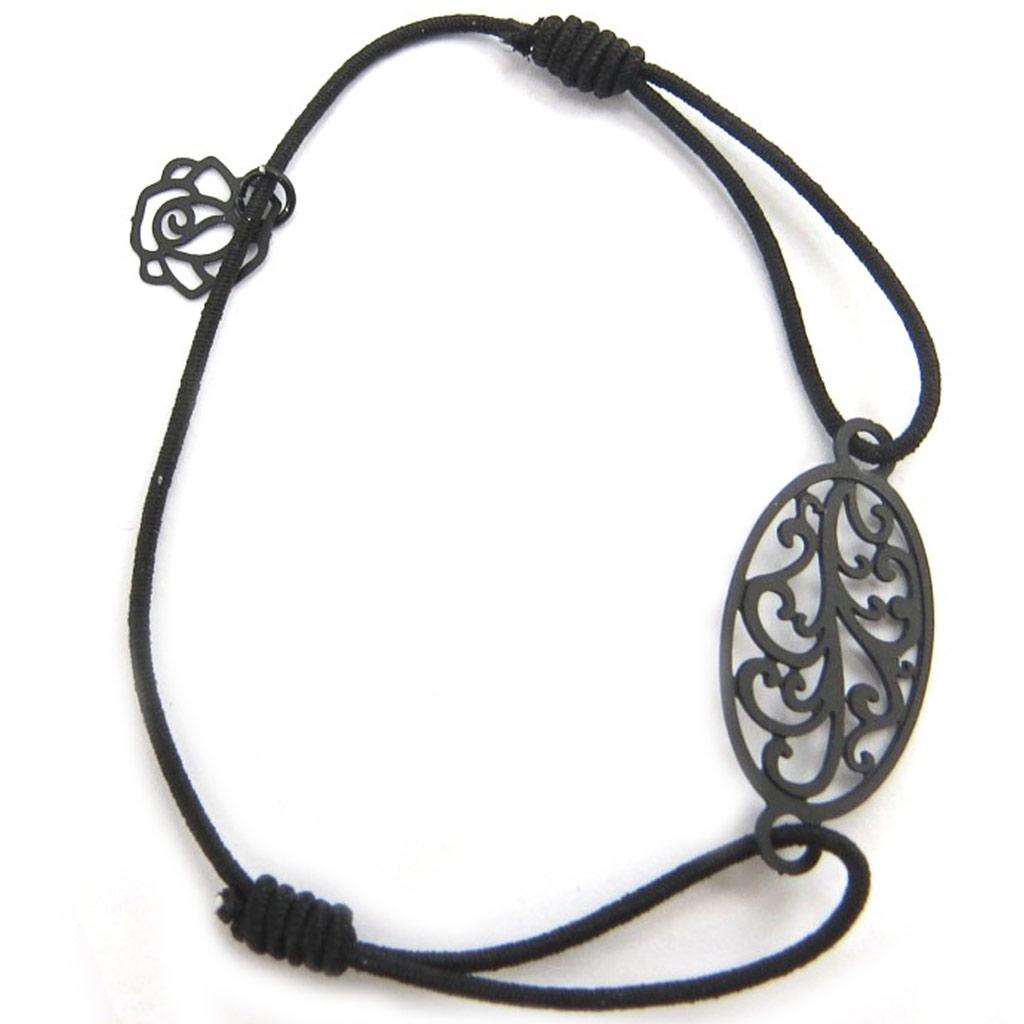 Les Trésors De Lily [L5627] - Fancy Bracelet 'Carmen' Black