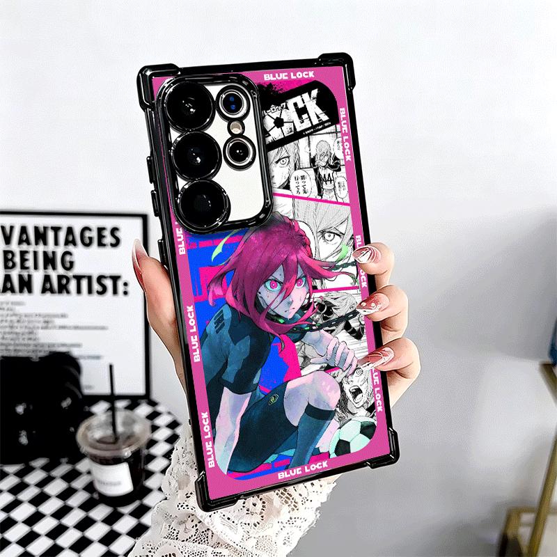 Anime Blau L-Lock Manga Weiche Handyhülle Für Samsung Galaxy S26 Ultra S25 Edge S24 FE S23 Plus S22 S21 + S20 Beschichtung Anti-Fall Fu