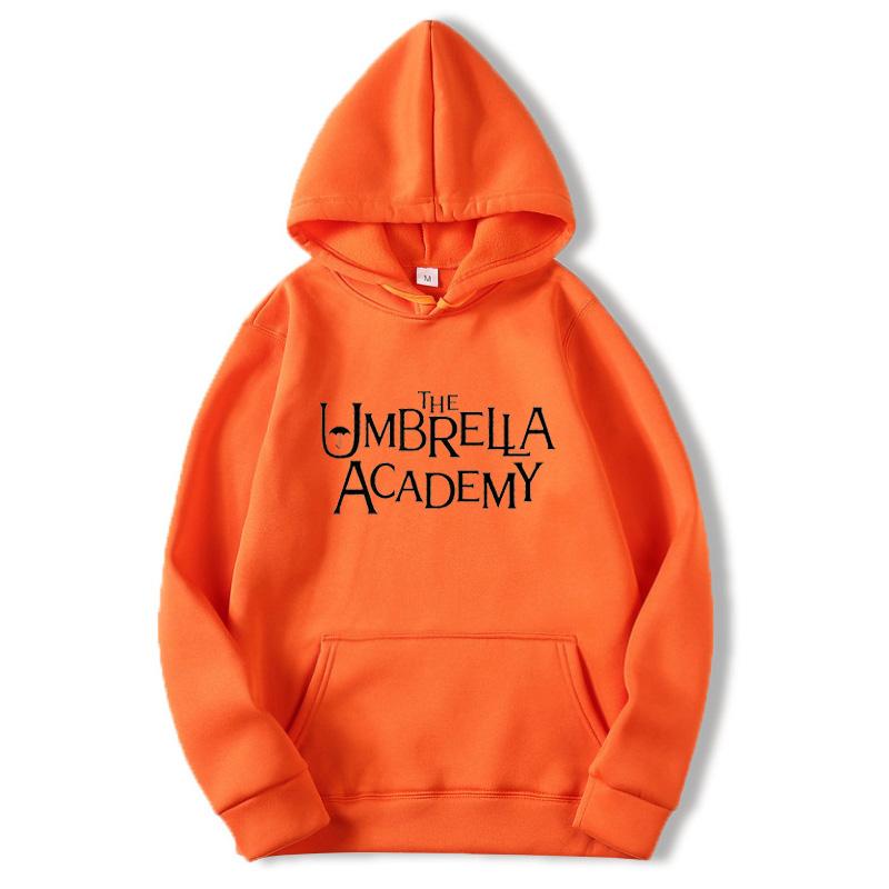 Nuova Serie TV The Umbrella Academy Felpa con Cappuccio con Stampa Ombrello Donna Unisex Felpe Casual Primaverile Autunnale in Pile