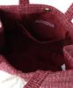 Maison de FLEUR Pink Tweed Pearl Ribbon Square Tote Bag, Pink, 8A43F0J6000