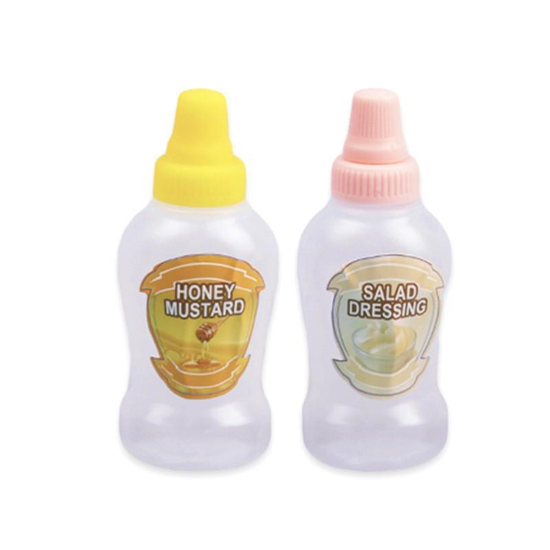 Portable Mini Squeeze Bottle for Tomato Salad Dressing and Honey Dispenser