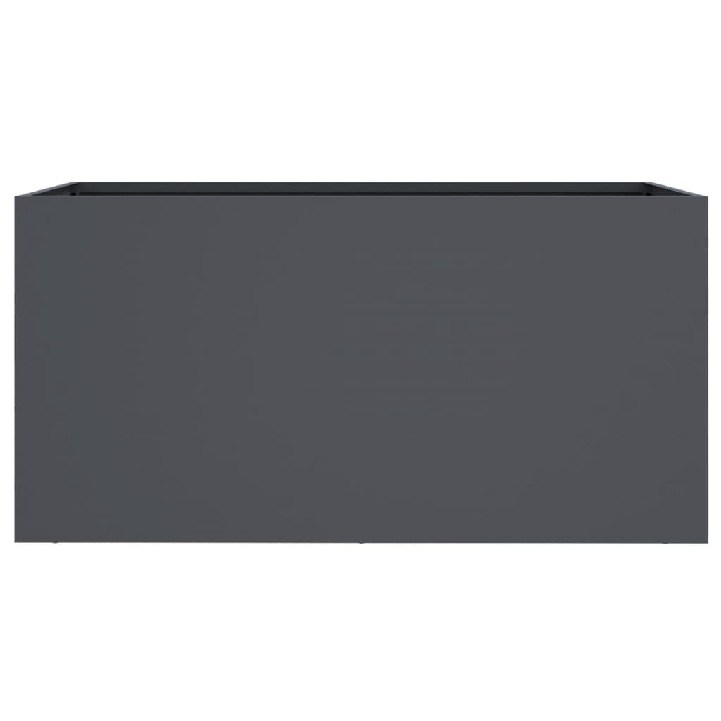 Plant Pot Anthracite 62 x 30 x 29 cm Steel