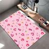 Pink Cartoon My Melody Pattern Carpet suitable as a non-slip mat for the living room or bedroom sofa