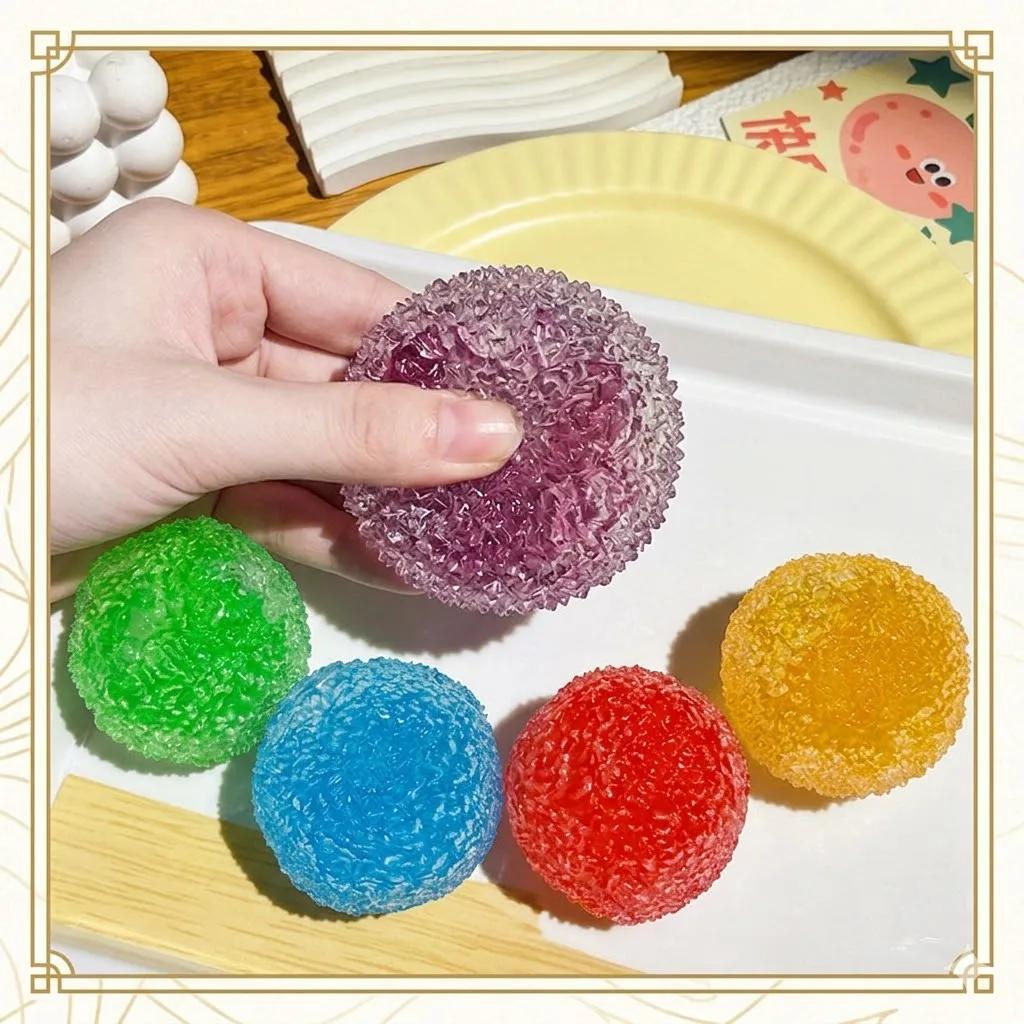 Favorite Toy Squishy Ice Noisy Ball Maltose Fidgets Toy Blind Box Soft Slow-Rebound Squeeze Anti-Stress Toy Adults Hand Exercise Gift