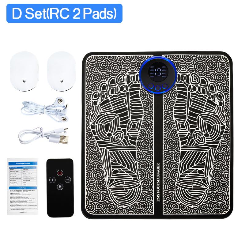 Electric Ems Foot Massager Pad Relief Pain Relax Feet Acupoints Massage Mat Shock Muscle Stimulation Improve Blood Circulation