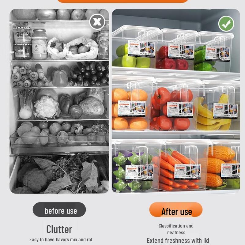 Fumeide 5L Kühlschrank Eieraufbewahrungsboxen, 5er-Pack