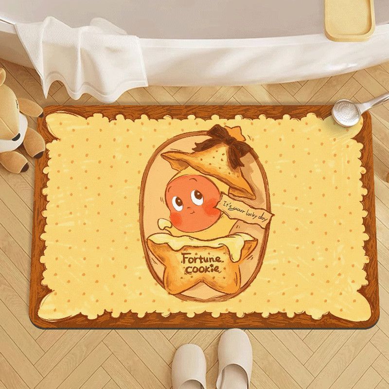 

Ventilated Star Person Soft Diatom Mud Floor Mat Bathroom Floor Mat Absorbent Foot Mat Toilet Door Non-Slip And Dirt-Resistant Mat 45×70cm