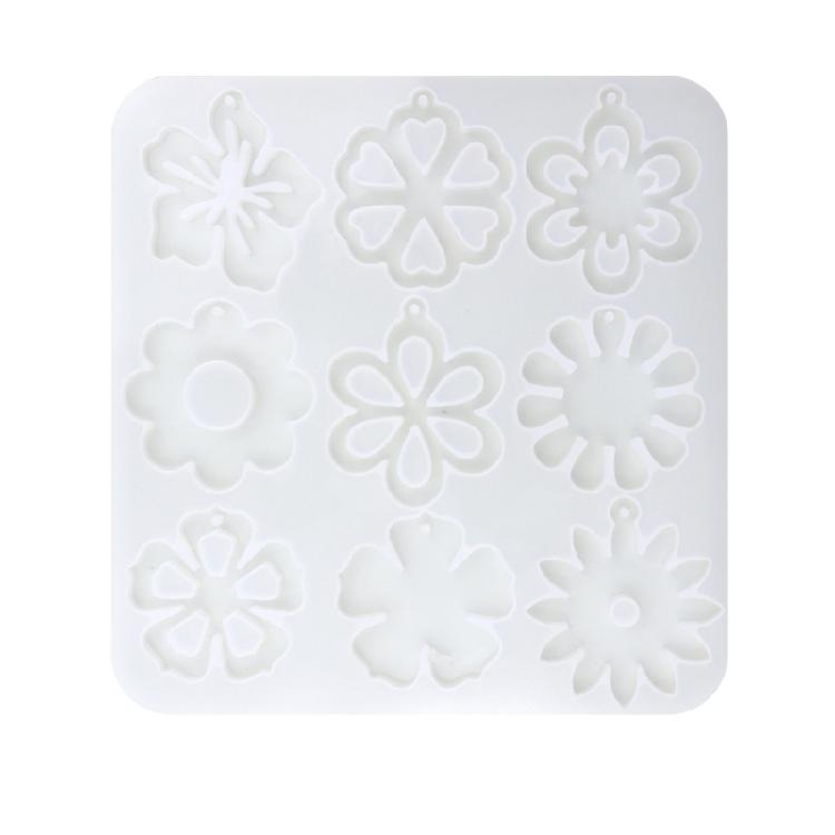 Jewelry Silicone Molds for Earrings Pendant Jewelry Making, Flower Leaf Pendant Resin Molds Epoxy Resin Molds