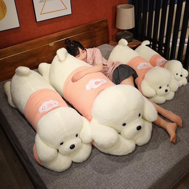 Large Dressed Dog Doll Plush Toy Big Dog Doll Girls Sleeping On The Bed Accompanying Ragdoll Doll