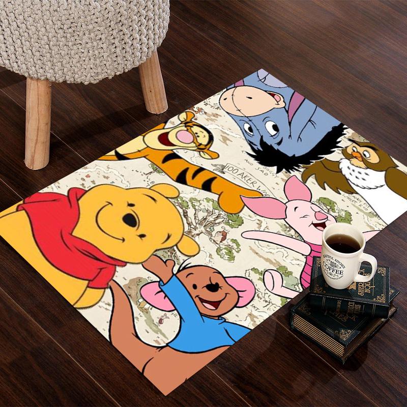 Cute Winnie Pooh Print Carpet Printing Living Room And Bedroom Mats Art Dormitory Decoration Bathroom Mat