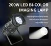 Led 200W Imaging Light Profile Projector Spot Light Aluminum Profession Warm/Cold White/RGBW Dmx Party Lights For TV Studio Theater Atmosphere