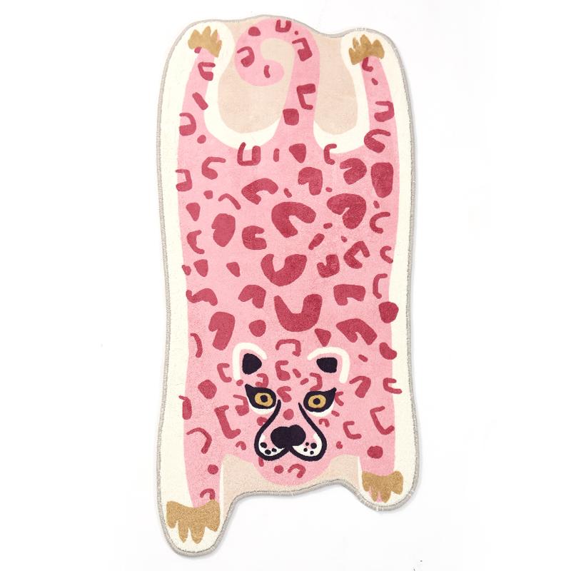 

VIKAMA Мультяшный Тигр Искусственный Кашемир Ковер Коврик Прикроватный для Детской Спальни Девочек Милый Мягкий Коврик для Ног в Ванную Комнату Домашний Декор 50x80cm 20x31inch