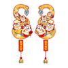 1 Pair Cartoon Snake Year Doorknob Pendant Handmade Doorknob Hanging Pendant  for Home Shopping Mall