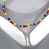 BONBEAU Rainbow Delica Beads Bracelet Rainbow Color Delica Beads Layered Bracelet