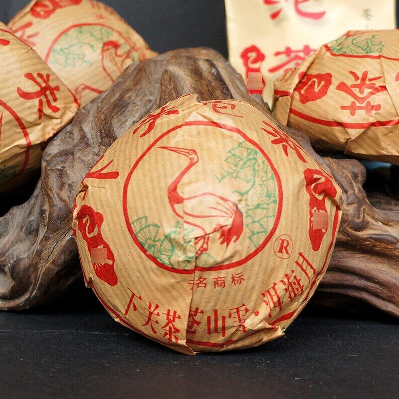 Китайский выдержанный чай пуэр Xiaguan YI JI Tuocha 2009 года Tuo Cha Pu er Raw Shen — фото 4