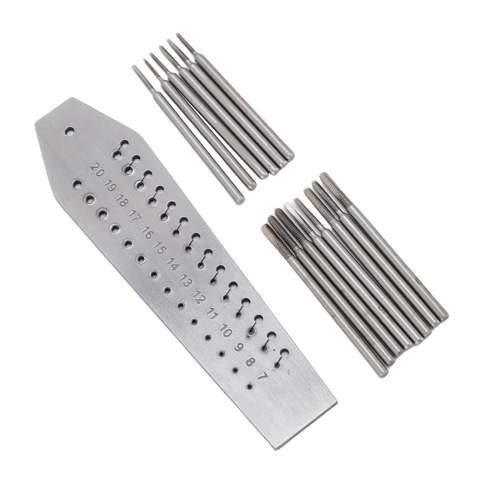 

Набор метчиков и плашек часовщика с 36 отверстиями из нержавеющей стали, микронабор метчиков и плашек для ювелиров