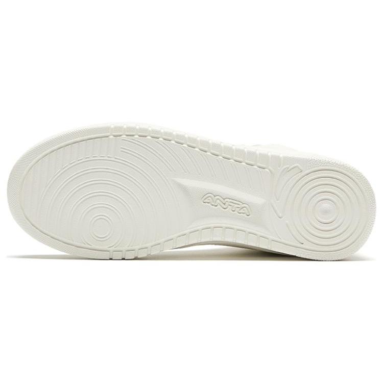 New Anta Durable Breathable High Top Skateboard Shoes Women's White 922348002Q-4