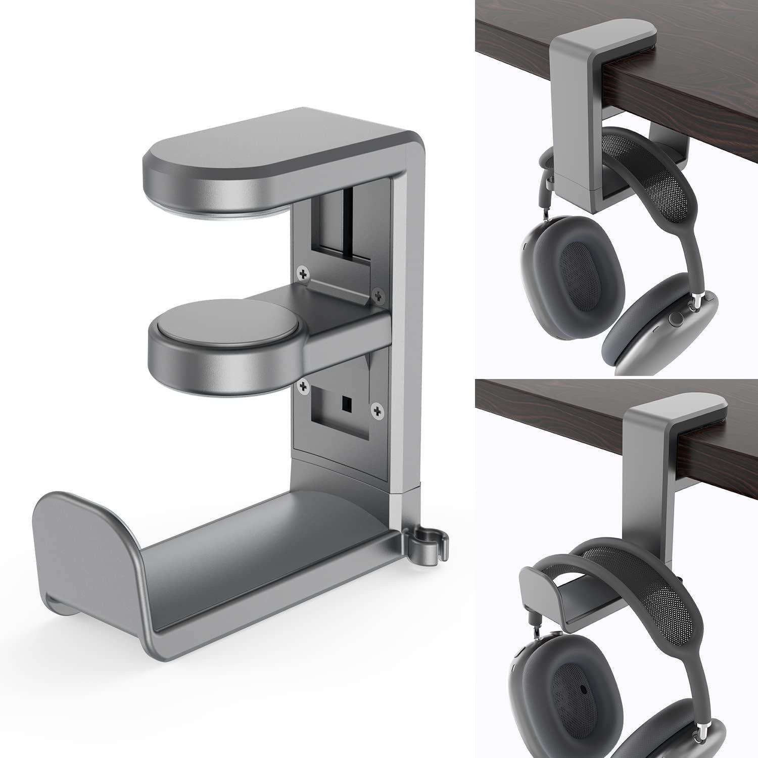 

Вращающаяся на 360° подставка для гарнитуры без сверления с настольным зажимом для стола