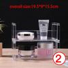Stackable Acrylic Vanity Makeup Organizer Holder,Display Riser Shelf for Funko Figures,Perfume Stand,Car Stand Cupcake Storage