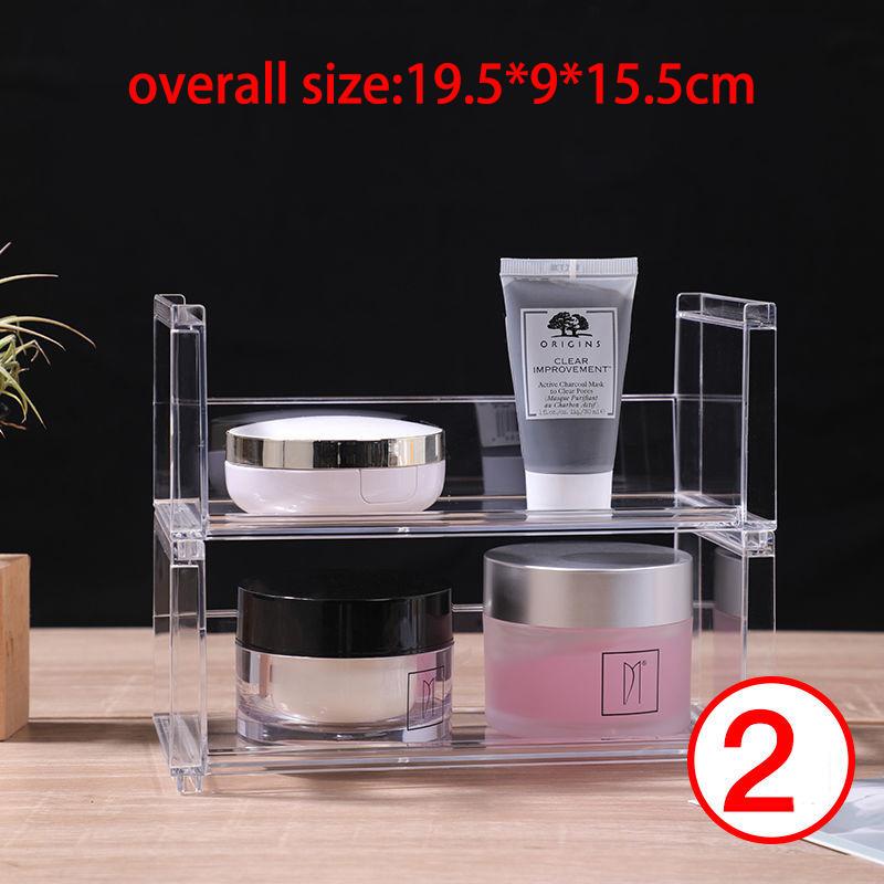 Stackable Acrylic Vanity Makeup Organizer Holder,Display Riser Shelf for Funko Figures,Perfume Stand,Car Stand Cupcake Storage