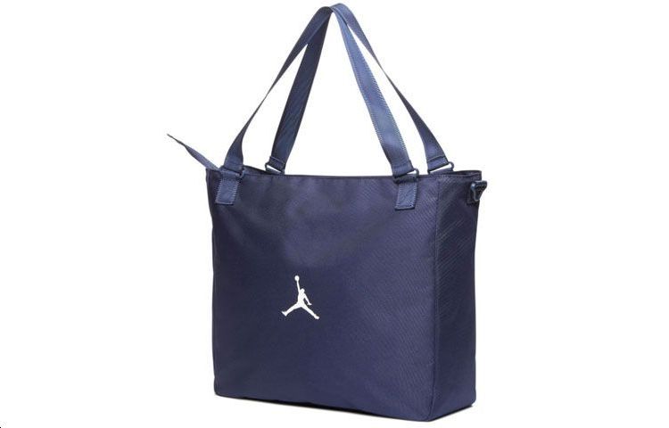 Jordan Artificial Leather Tote Bag, Shopping Bag, Shoulder Bag Unisex Navy Blue DM0520-410