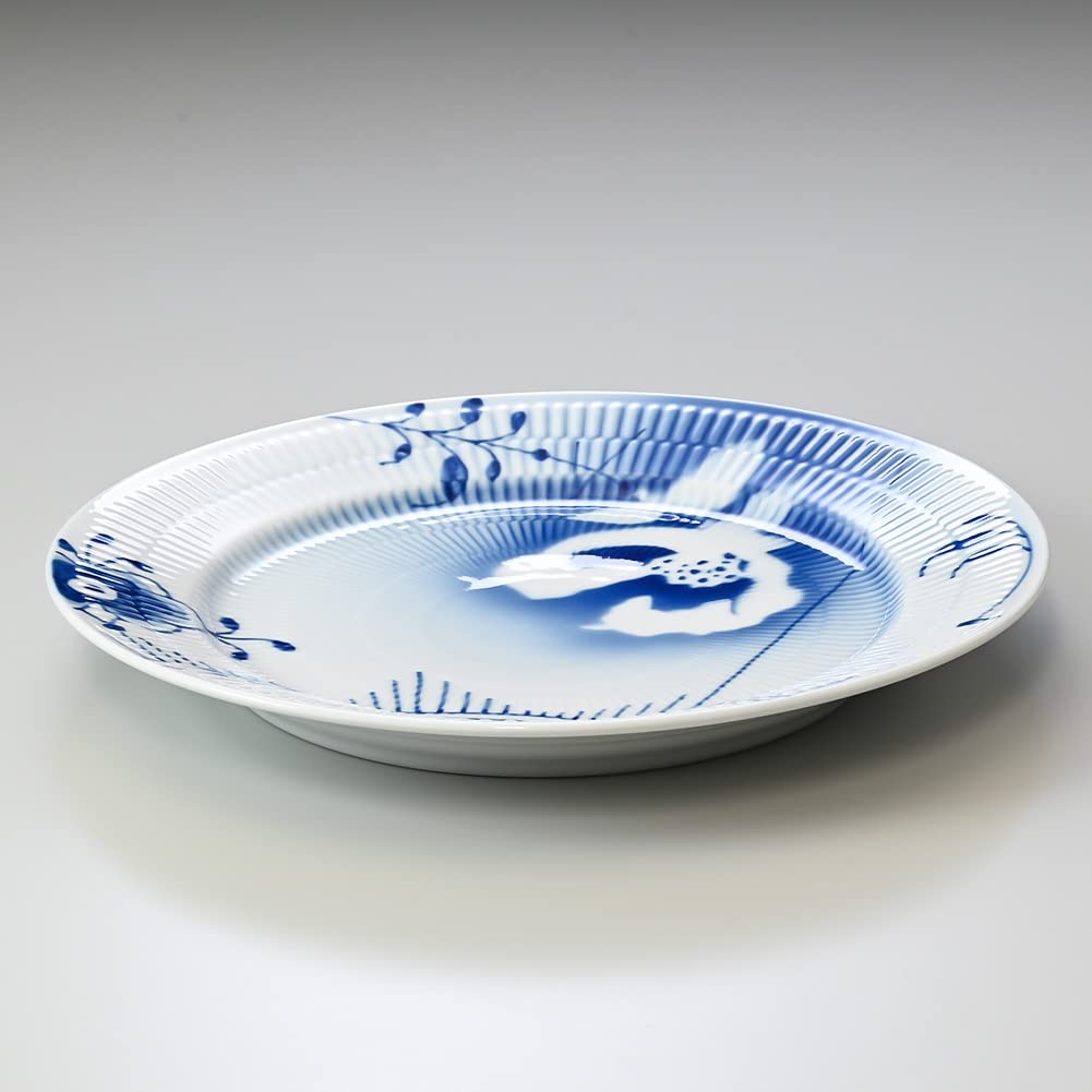 ROYAL COPENHAGEN 20th Anniversary Series Mega Rose Flat Plate, 27cm, 2300627, 1055307 [Parallel Import]