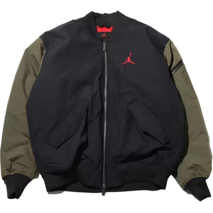 Air Jordan Renegade Jacket Off Black/Medium Olive Men Tops HQ2664-045